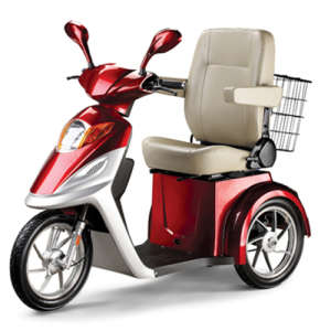 Three Wheel Handicapped Scooter with 500W Brushless Motor